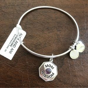 Alex & Ani silver tone bangle bracelet - “Mom Wisdom”